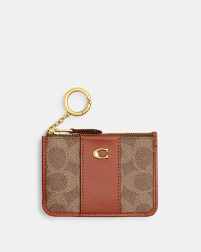 Essential Mini Id Card Case In Signature Canvas