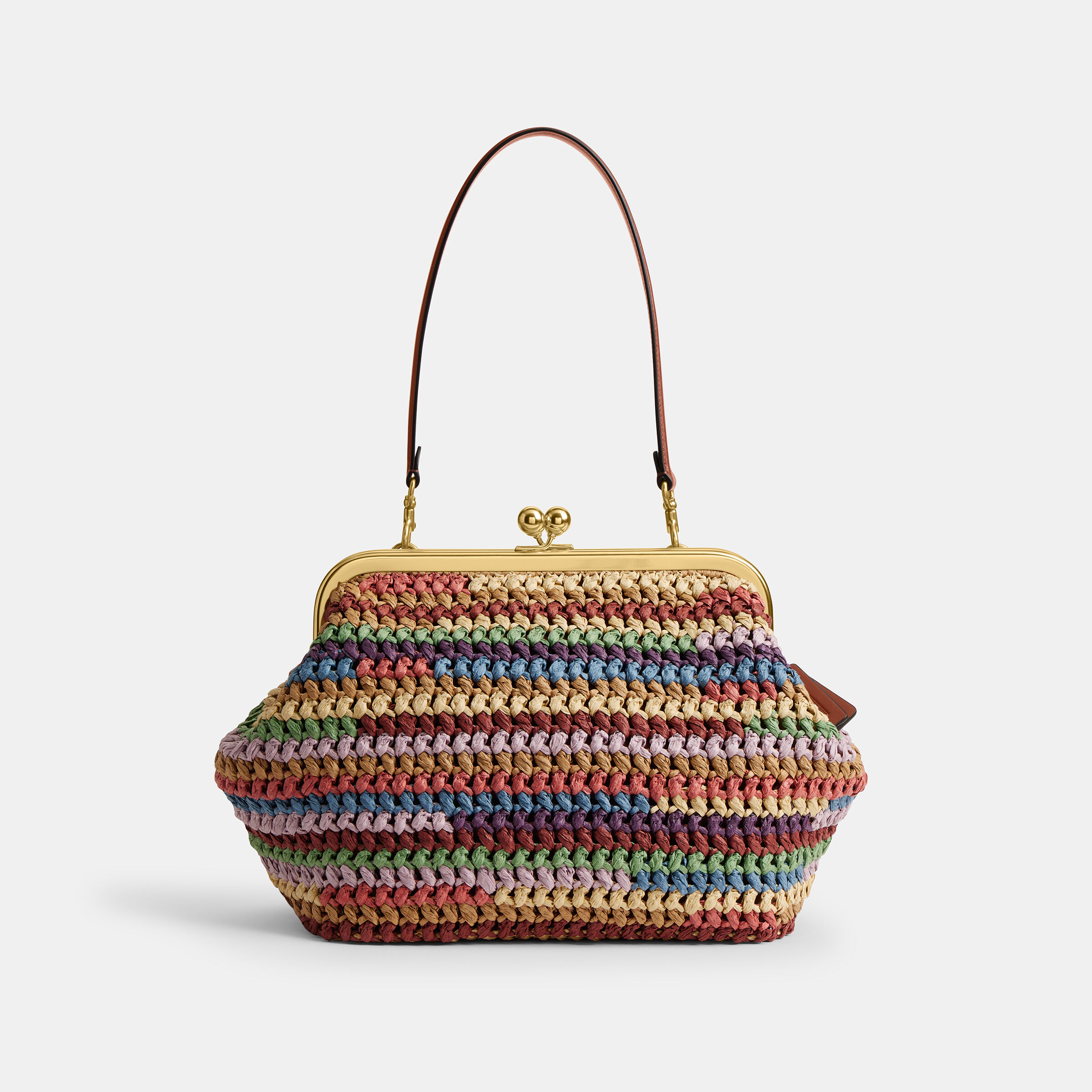 Buy COACH Kisslock Frame Bag 27 Multi Colour Online in UAE