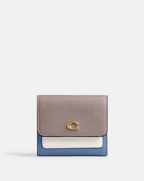 Mila Small Flap Wallet In Colorblock