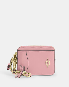 Zip Card Case With Bows