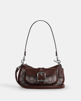 Ashton Mini Shoulder Bag In Signature Jacquard