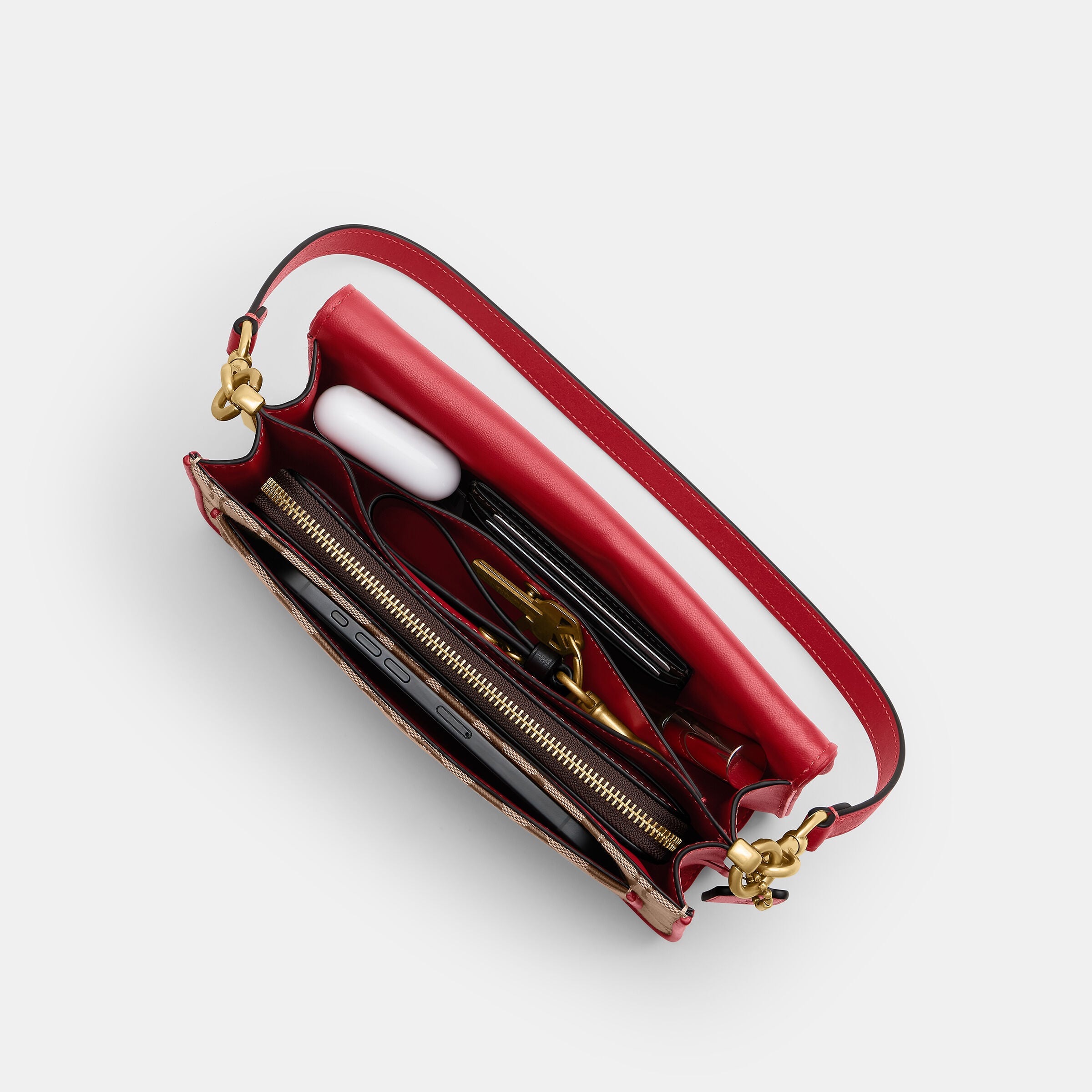 Buy COACH Soft Tabby Shoulder Bag 26 In Signature Jacquard Red