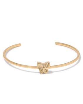 Butterfly Thin Cuff Bracelet
