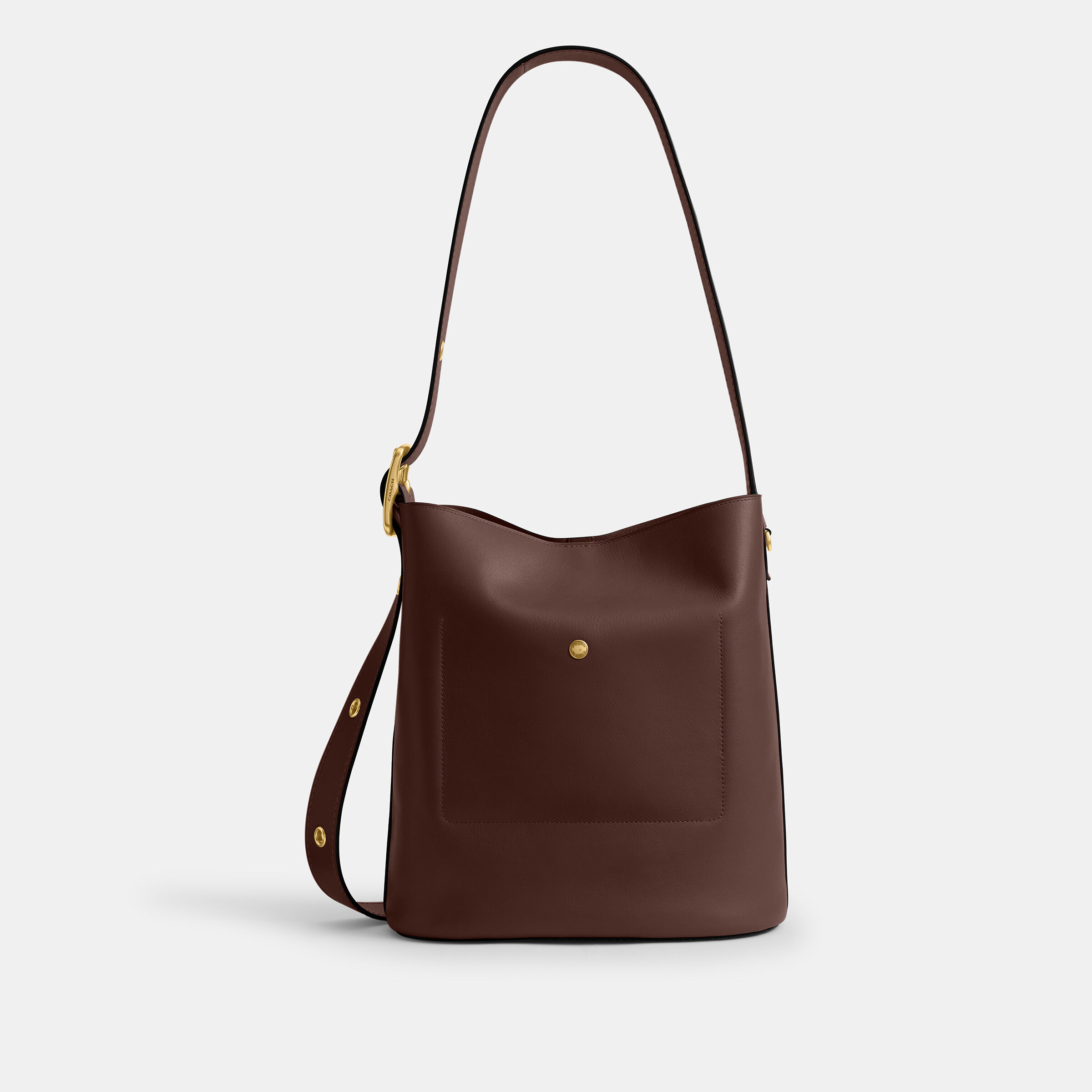 Buy COACH Bleecker Bucket Bag DARK BROWN Online in UAE