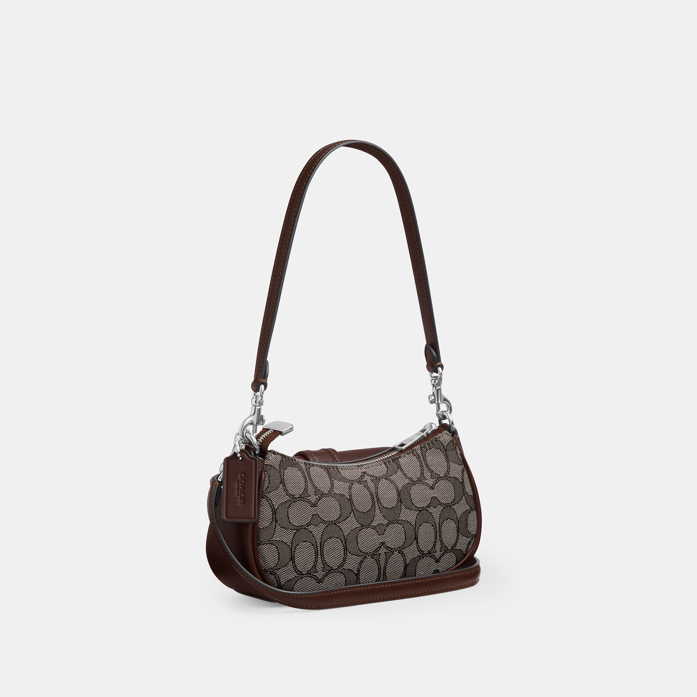 Buy COACH Ashton Mini Shoulder Bag In Signature Jacquard Brown