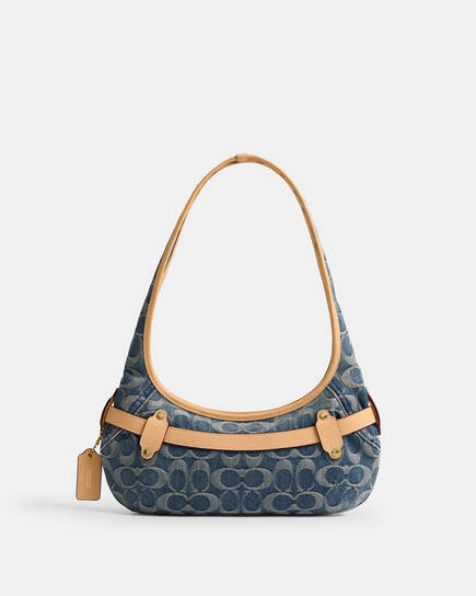 Buy COACH Belted Ergo Shoulder Bag 26 In Signature Loved Denim 