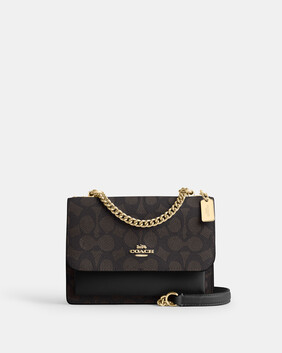 حقيبة كروس كَلاير صغيرة قنب مزين بشعار الماركة