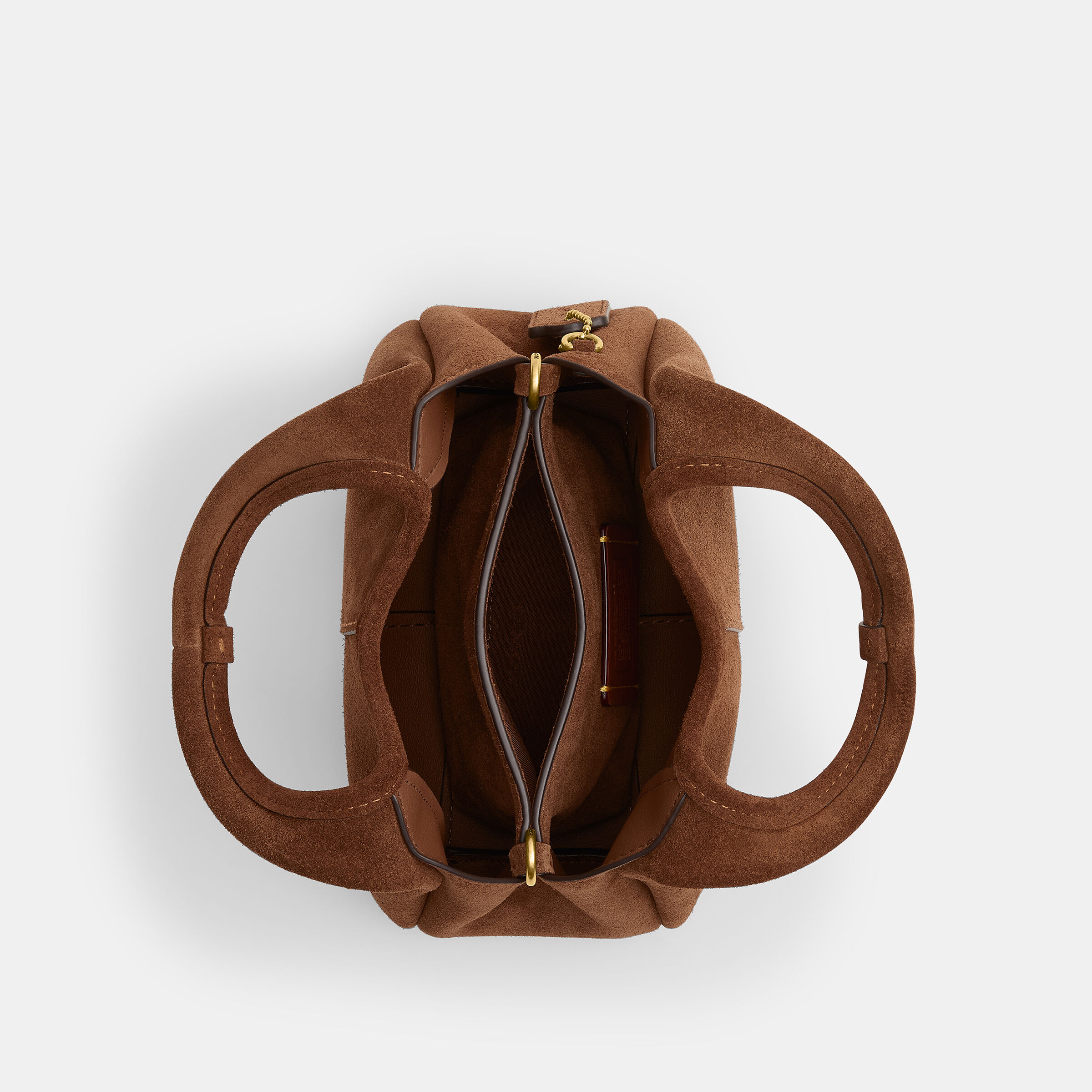 Buy COACH Suede Lana Shoulder Bag 19 Brown Online in UAE