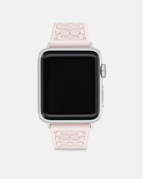 Apple Strap Ss Lugs Pnk Pearlized Sig C Silcne Strap