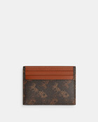 Card Case With Horse And Carriage Print