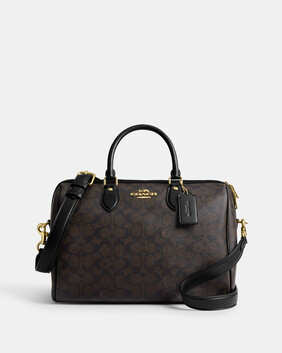 حقيبة ساتشيل روان كبيرة قماش قنب ناعم بشعار الماركة