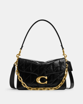 Chain Tabby Shoulder Bag With Quilting