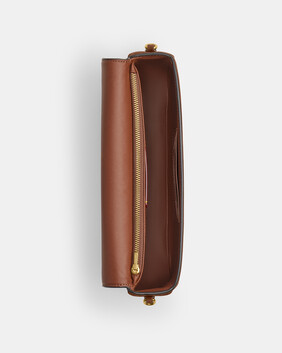 Suede Brook Flap Chain Bag