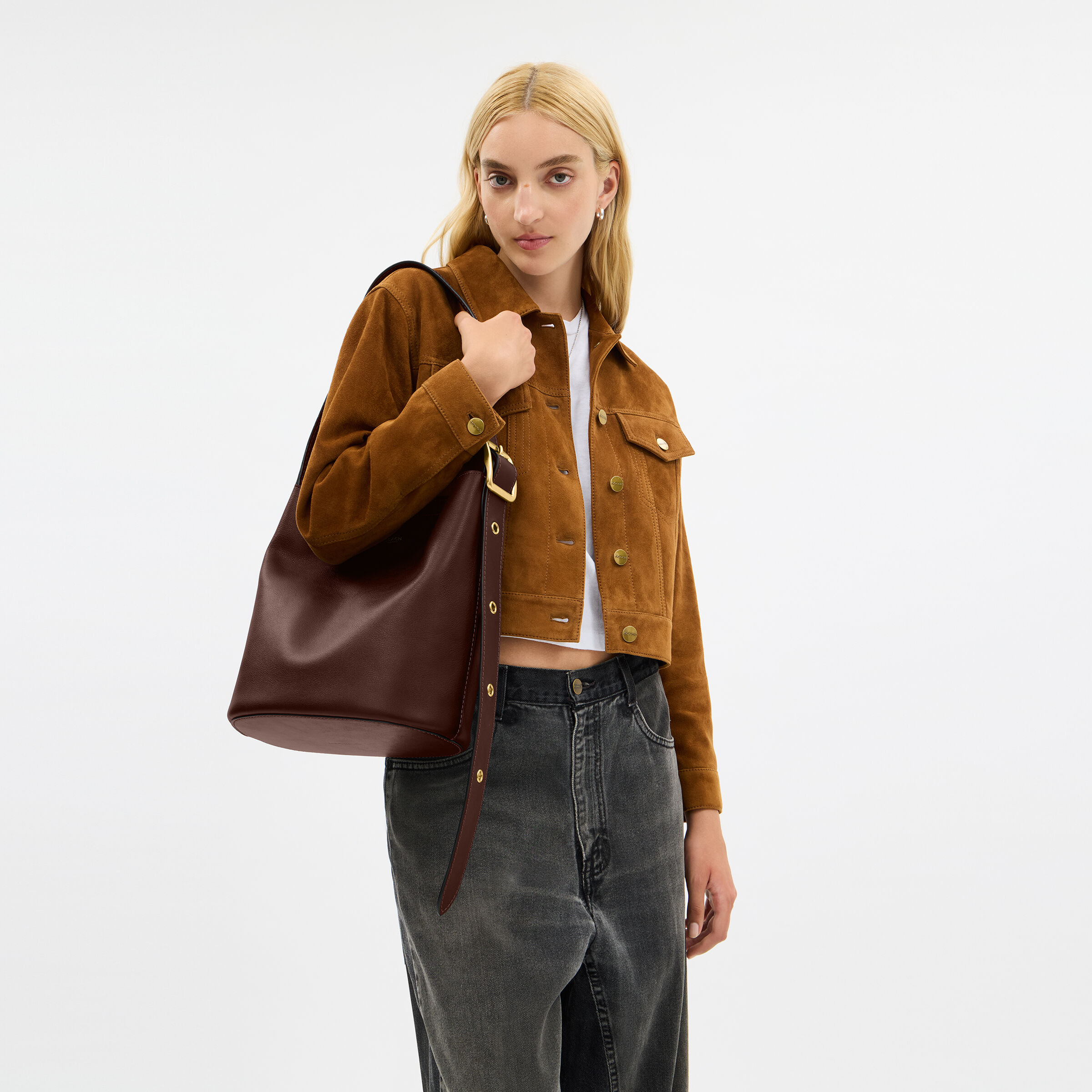 バッグ COACH Bleecker Leather Commuter NWT Coach Bleecker Urban Commuter Colorblock Leather Brass Black