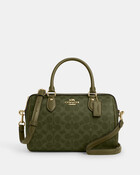 حقيبة روان ساتشيل قماش قنب بشعار الماركة