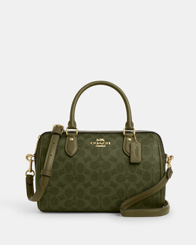 حقيبة روان ساتشيل قماش قنب بشعار الماركة