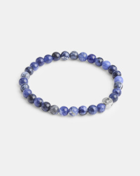 Blue Sodalite Beaded Bracelet