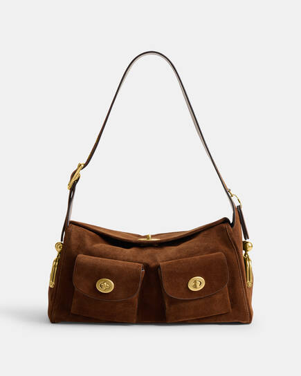 Buy COACH Turnlock Haversack Bag Brown Online in UAE