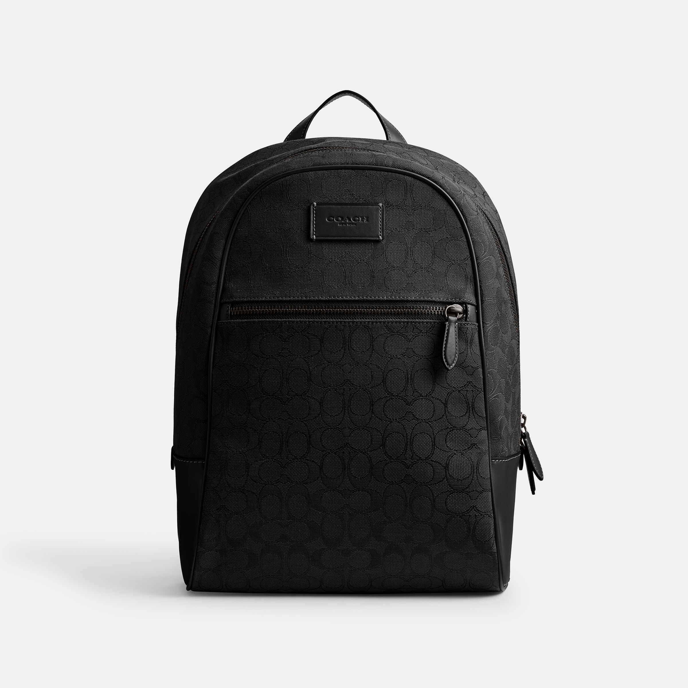 Buy COACH Theo Backpack In Signature Jacquard 27 Black Online in UAE