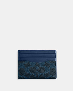 Slim Id Card Case In Signature Canvas