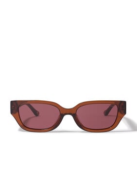 Rectangular Frame Sig Charms Temple Sunglasses