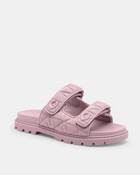 Sculpted C Double Band Sandal With Quilting