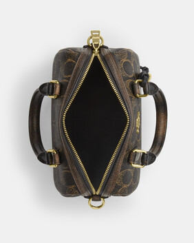 Mini Rowan Crossbody Bag In Loved Signature Canvas With Charms