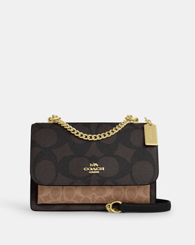 Klare Crossbody Bag In Blocked Signature Canvas