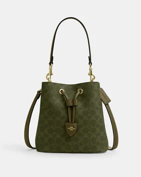 حقيبة باكيت روان قماش قنب بشعار الماركة