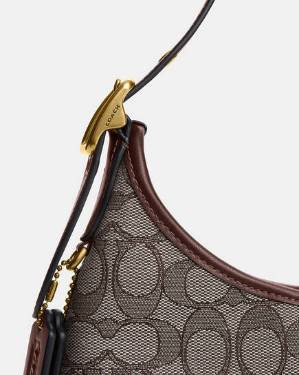 Buy COACH Hamptons Hobo Bag In Signature Jacquard 26 Dbrown Online 