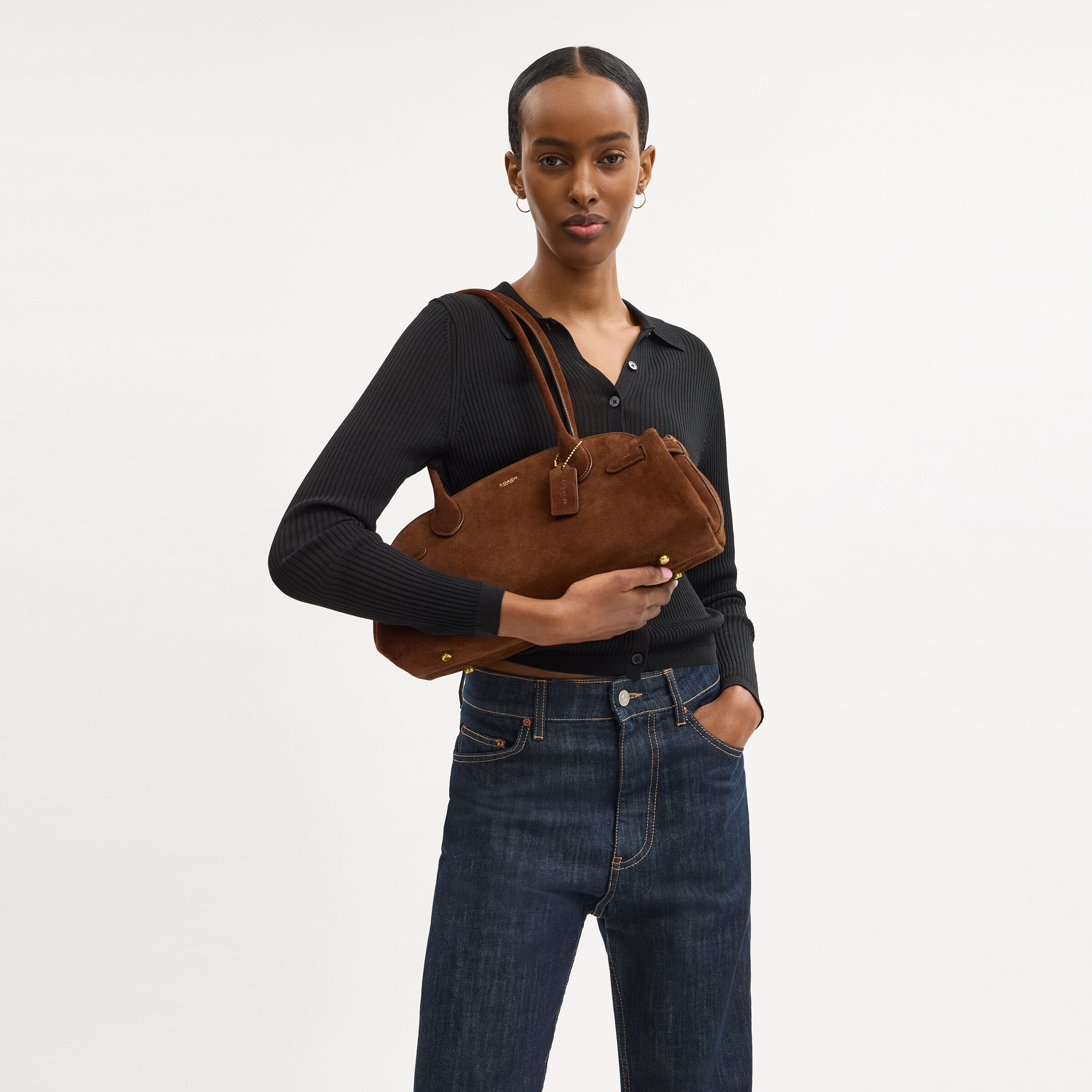 [コーチ] ダークチョコレート empire carryall 34 トートバッグ ショルダーバッグ 手提げバッグ Coach Empire Carryall 34 Shoulder Handbag – ShopCGX