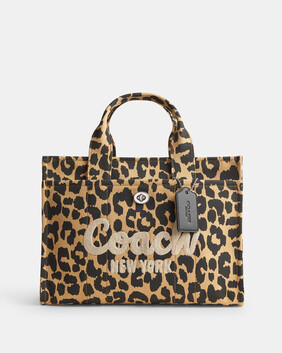 Cargo Tote Bag With Leopard Print