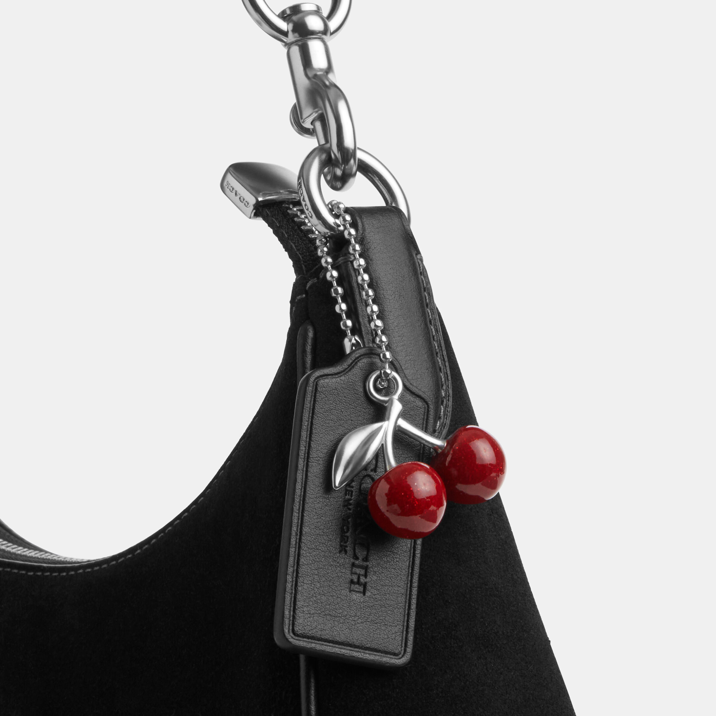 Buy COACH Teri Hobo Bag With Cherry Charm Black Online in UAE