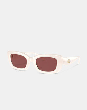 C Hardware Narrow Rectangle Sunglasses