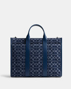 Wesley Tote In Signature Denim
