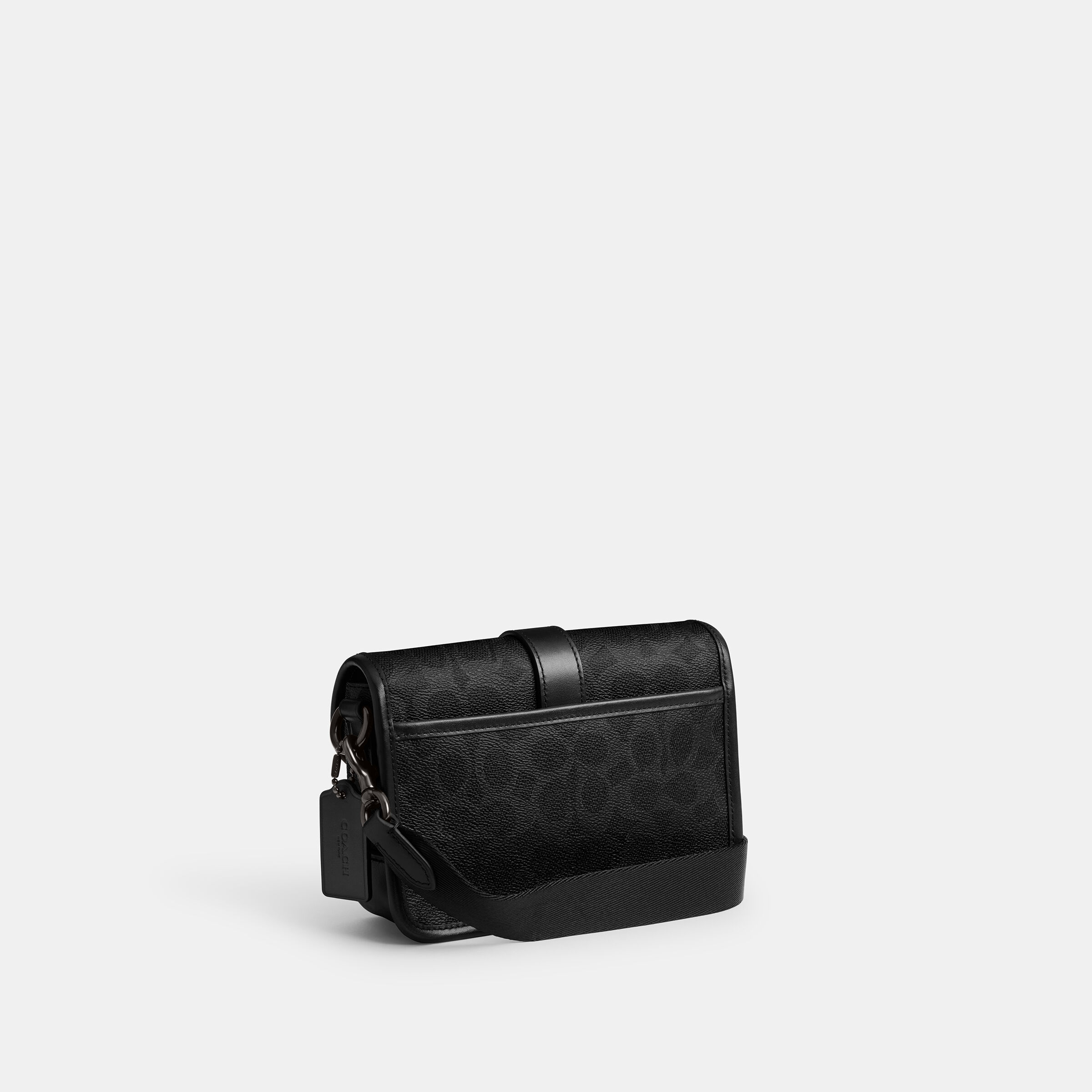 Buy COACH League Crossbody Bag 19 In Signature Canvas Black Online
