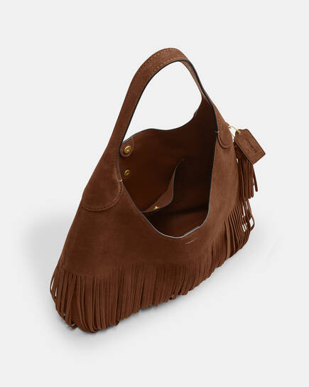 Buy COACH Brooklyn Shoulder Bag 39 With Fringe Brown Online in UAE