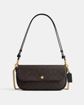 Brook Flap Chain Bag In Signature UpcraftedLeather