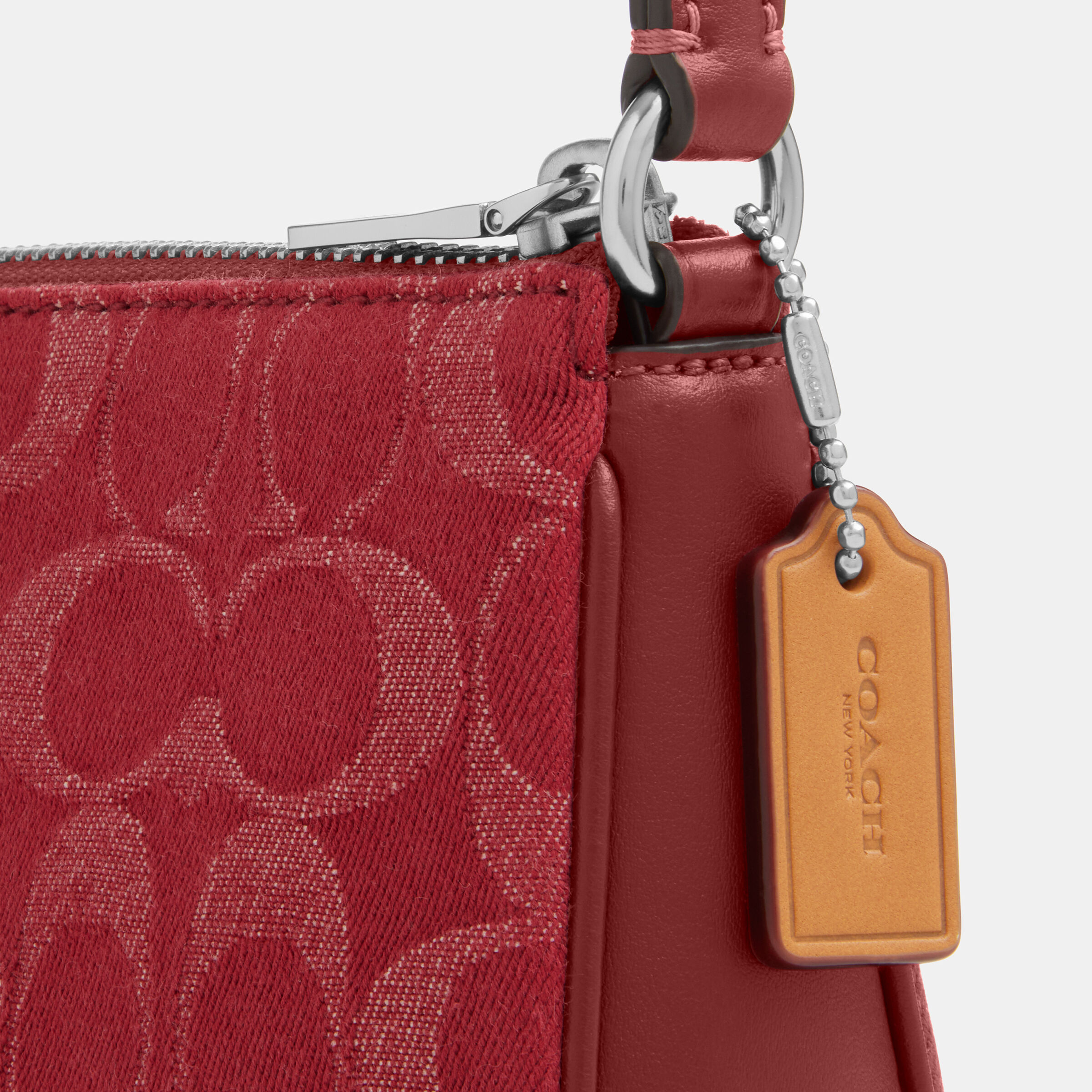 Buy COACH Nolita 19 In Signature Denim Red Online in Kuwait