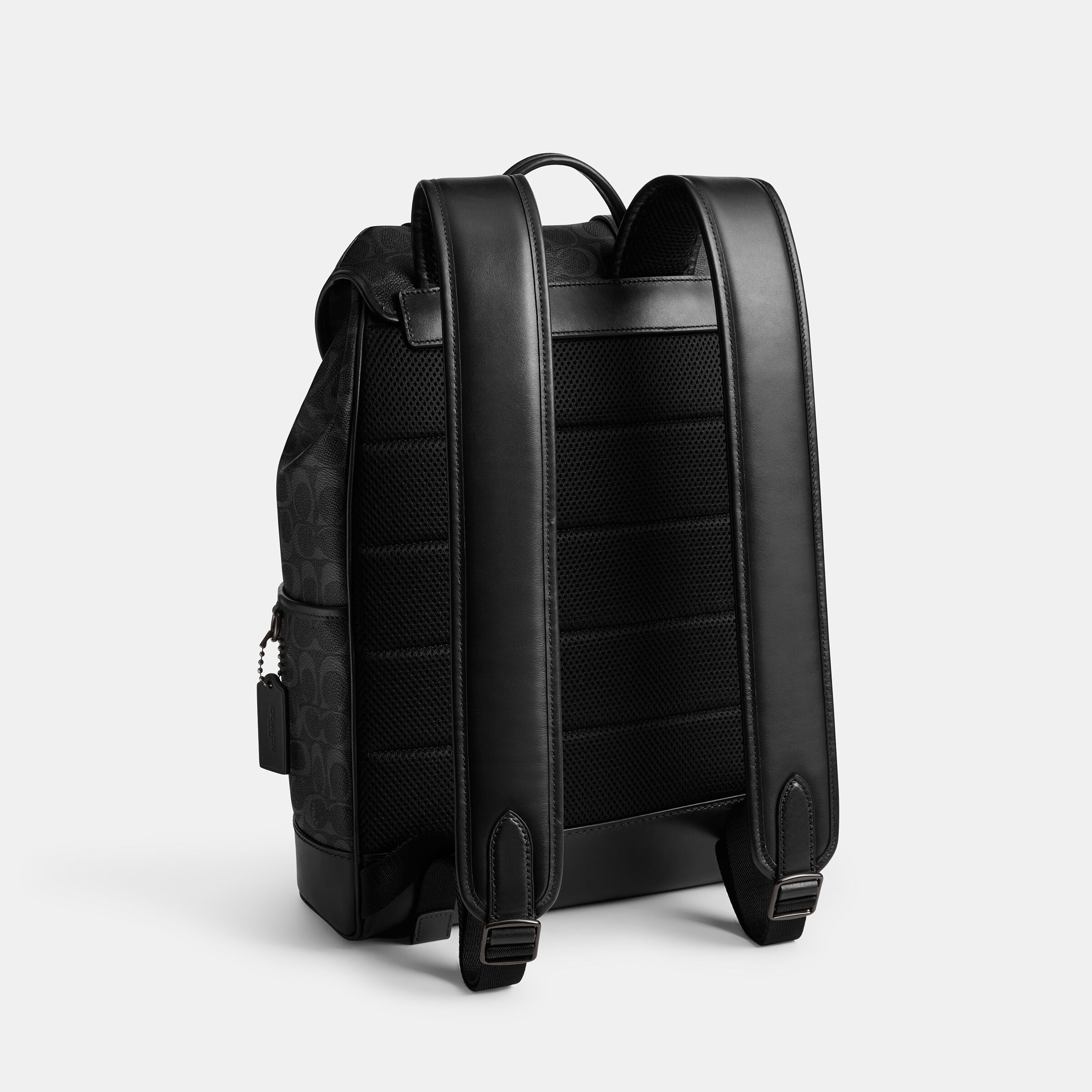 バッグ COACH League Flap Backpack Signature Buy COACH League Flap Backpack In Signature Canvas Black Online in UAE