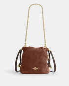 Faye Mini Drawstring Bag With Quilting