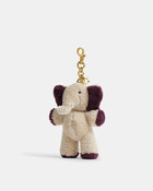 Ellie Elephant Plushie Bag Charm In Shearling
