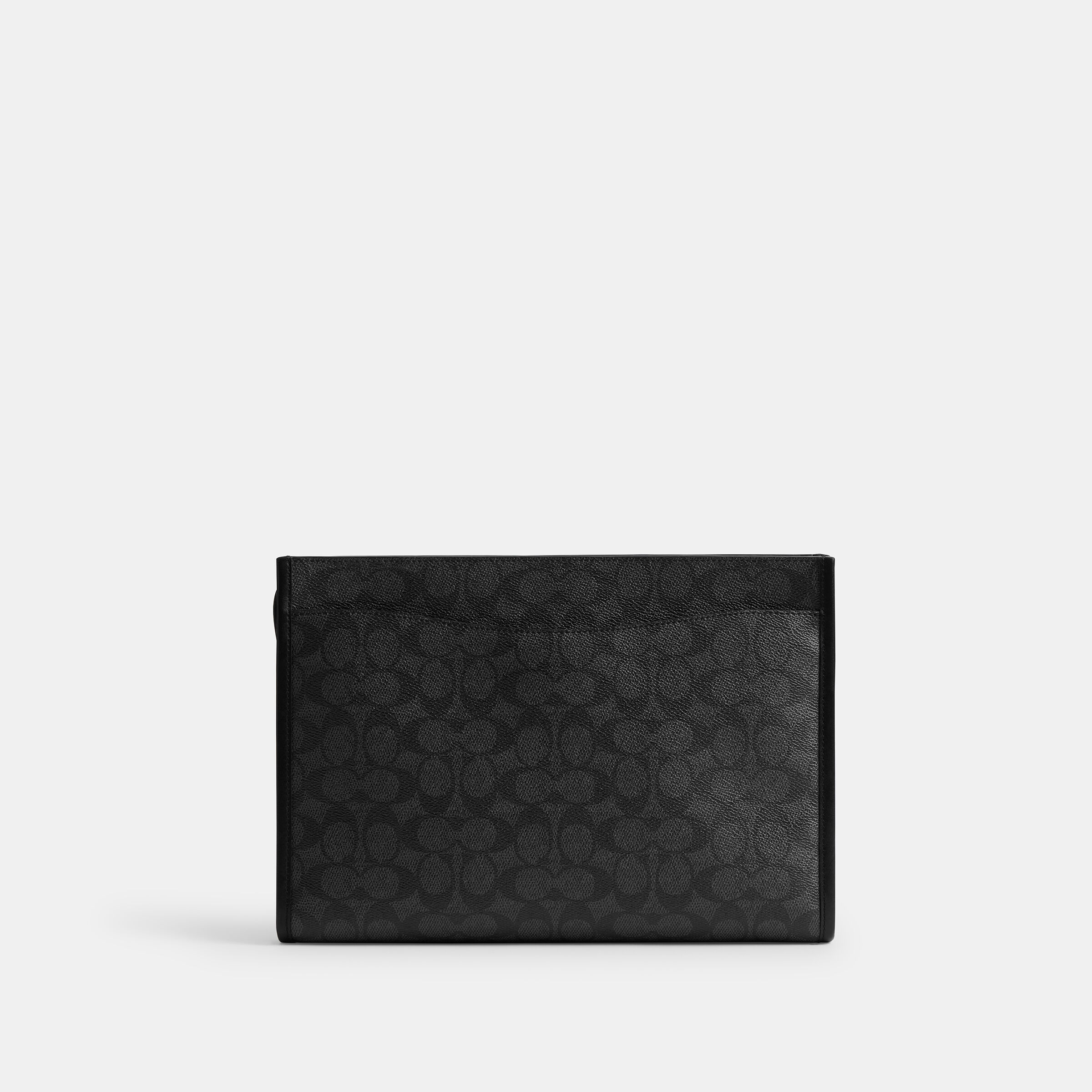 Buy COACH Charter Pouch In Signature Canvas Black Online in UAE
