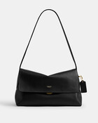 Natural Grain Leather Chelsea Shoulder Bag 30