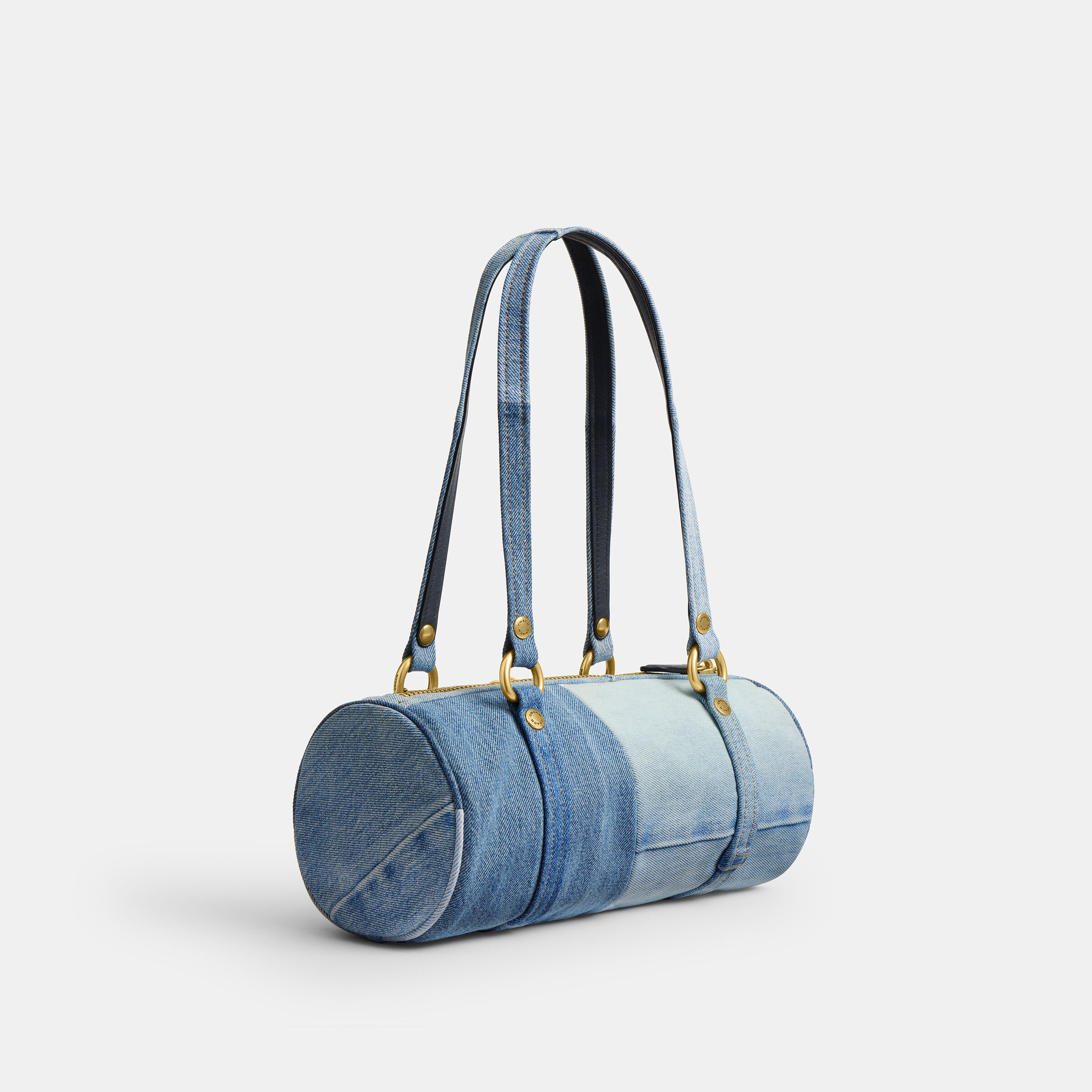 Buy COACH The Coach Originals Upcycled Denim Kisslock Barrel Bag