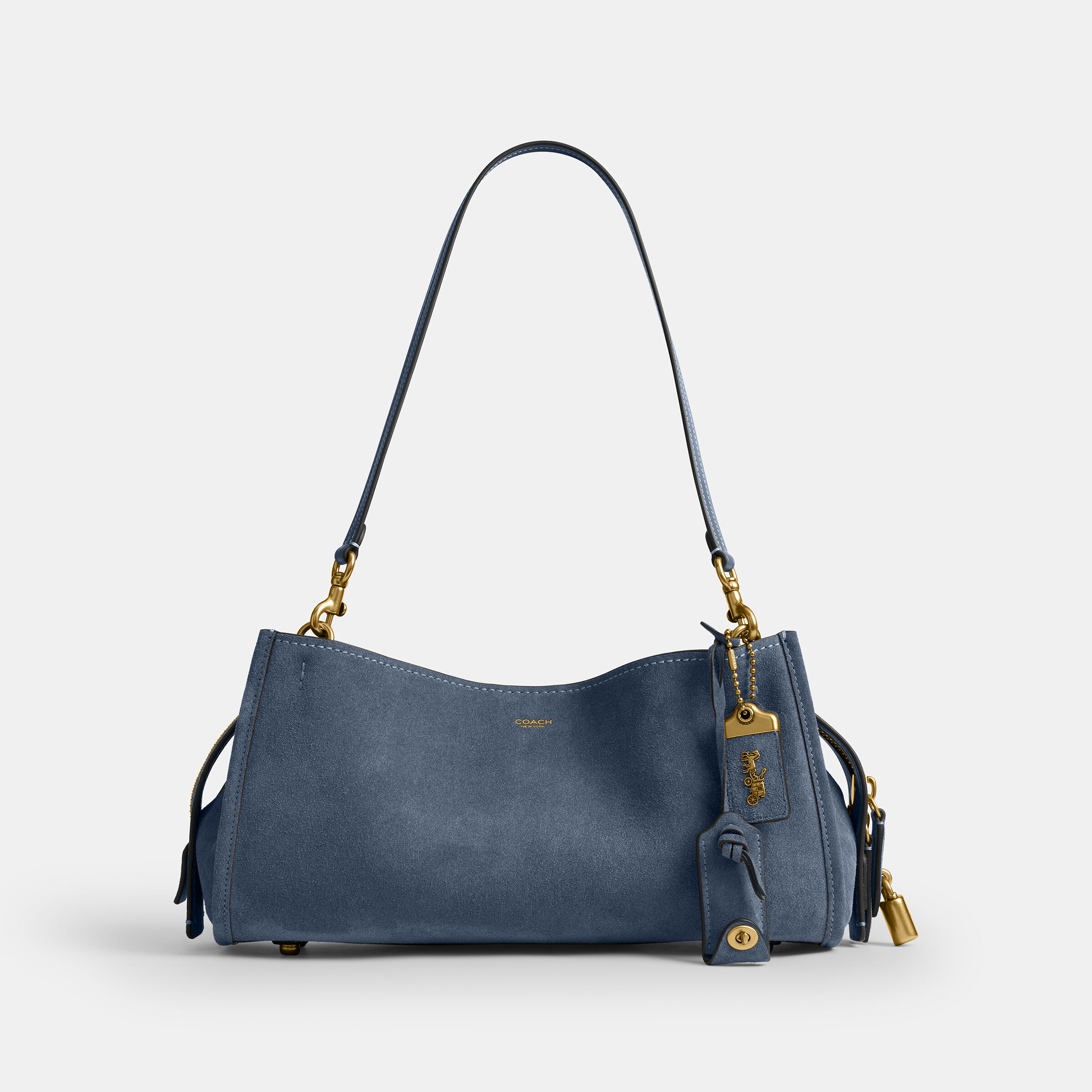 Buy COACH Rogue Bag 34 Light/Pastel Blue Online in UAE