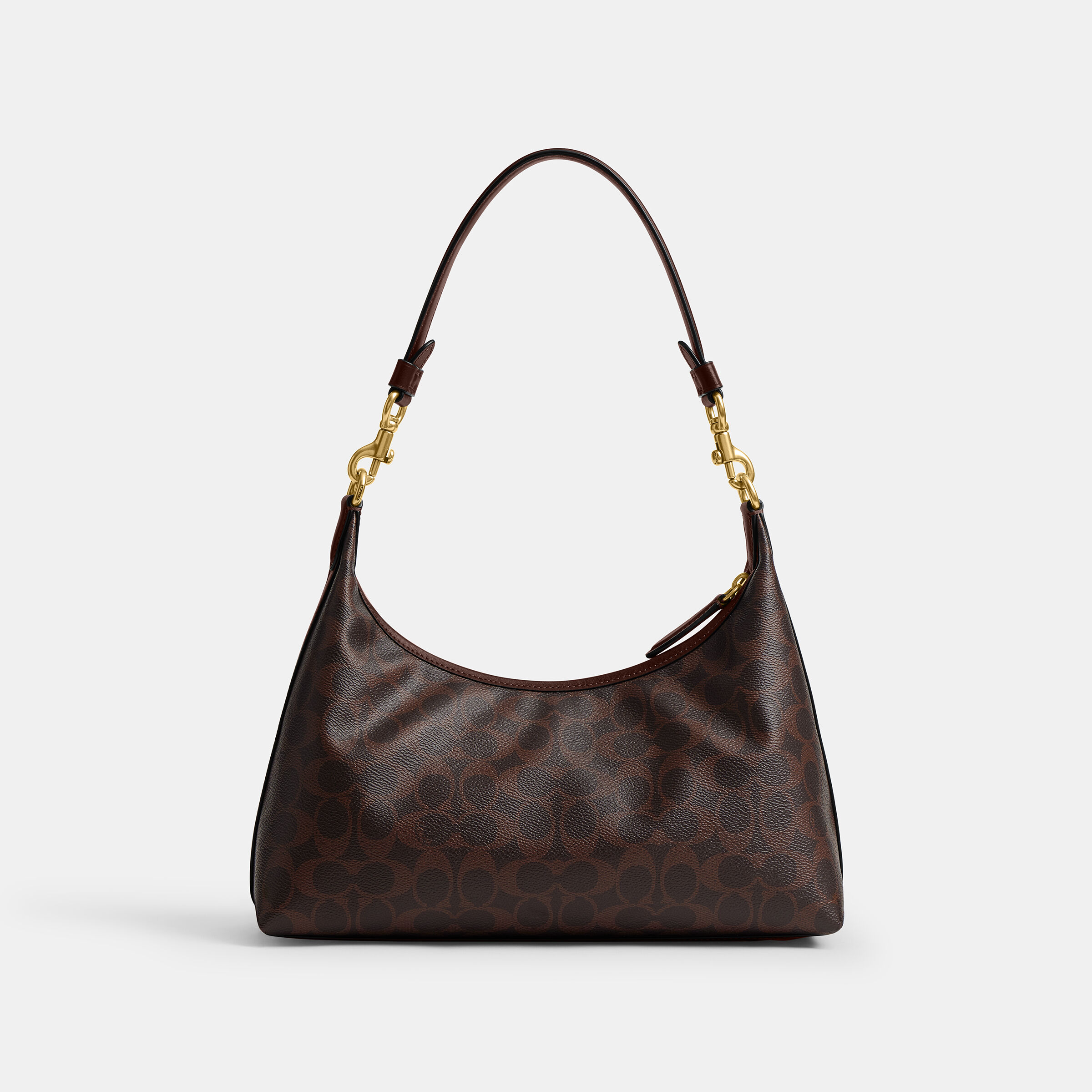 バッグ Coach Signature One shoulder Bag Brown Buy COACH Juliet Shoulder Bag In Signature Canvas DARK BROWN