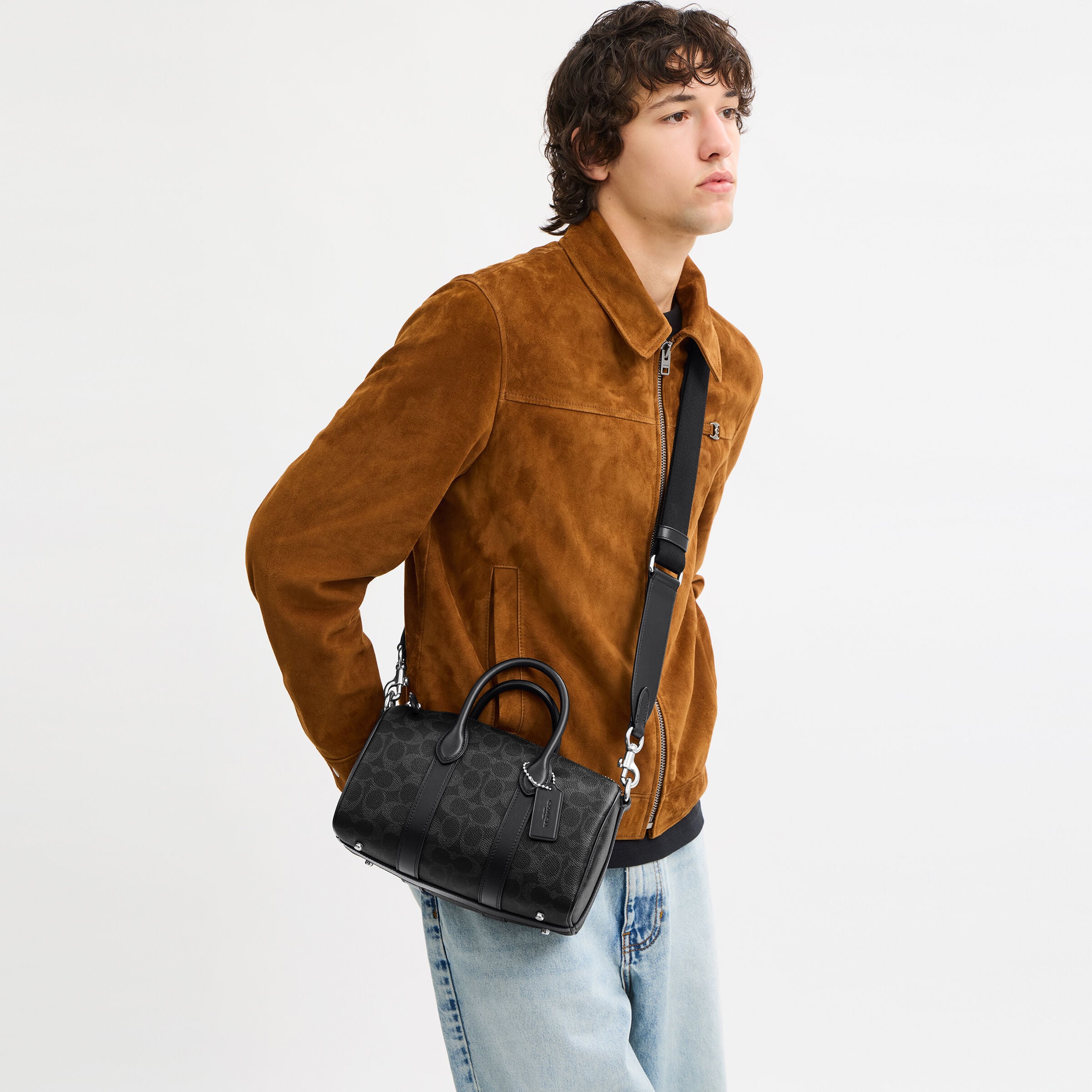 Buy COACH Compass Bag 25 In Signature Canvas Black Online in UAE
