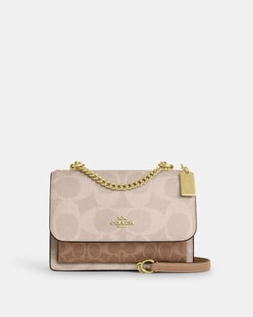 Klare Crossbody Bag In Blocked Signature Canvas