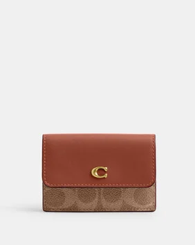 Mini Trifold Wallet In Signature Canvas